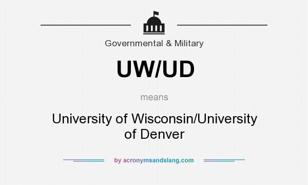 What does UW/UD mean? It stands for University of Wisconsin/University of Denver