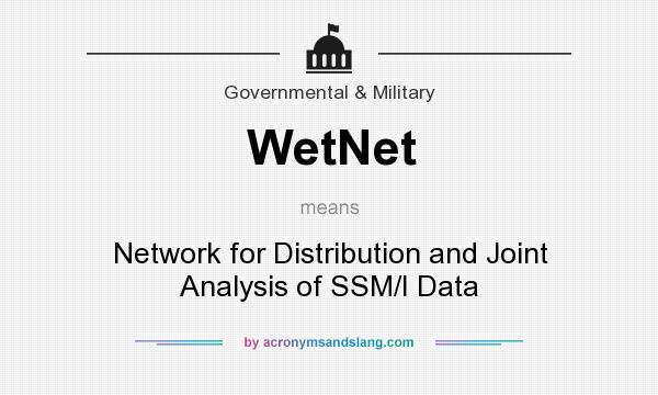 What does WetNet mean? It stands for Network for Distribution and Joint Analysis of SSM/I Data