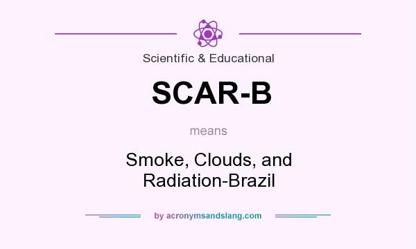 What does SCAR-B mean? It stands for Smoke, Clouds, and Radiation-Brazil