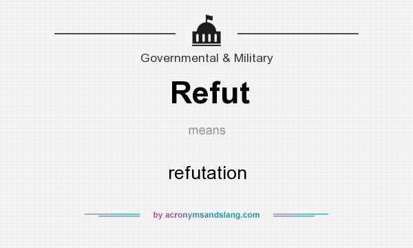 What does Refut mean? It stands for refutation