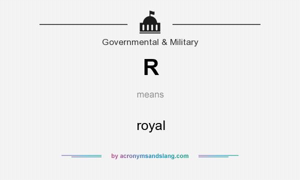 What does R mean? It stands for royal