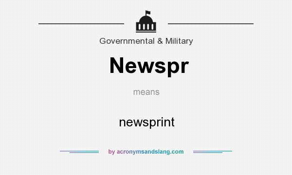 What does Newspr mean? It stands for newsprint