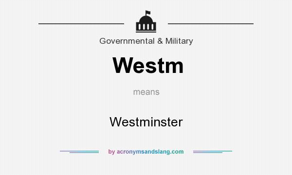 What does Westm mean? It stands for Westminster