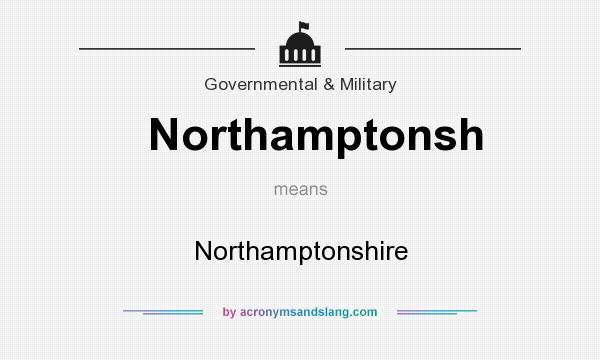 What does Northamptonsh mean? It stands for Northamptonshire