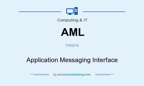 What does AML mean? It stands for Application Messaging Interface
