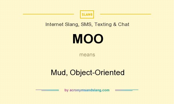 What does MOO mean? It stands for Mud, Object-Oriented