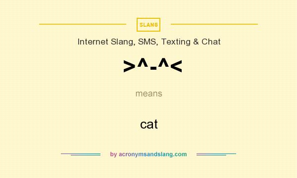 What does >^-^< mean? It stands for cat