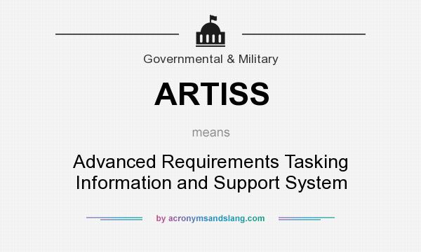 What does ARTISS mean? It stands for Advanced Requirements Tasking Information and Support System