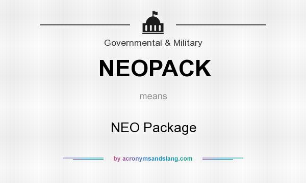 What does NEOPACK mean? It stands for NEO Package