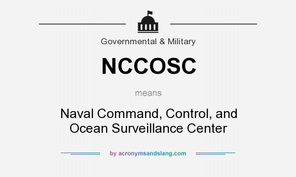 What does NCCOSC mean? It stands for Naval Command, Control, and Ocean Surveillance Center