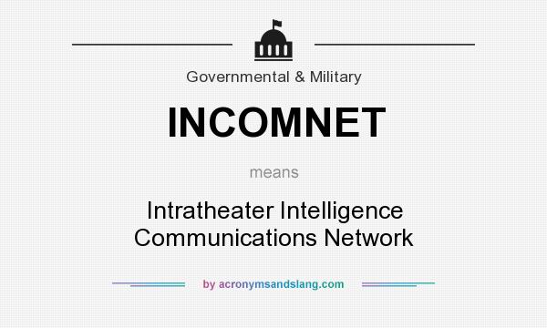 What does INCOMNET mean? It stands for Intratheater Intelligence Communications Network
