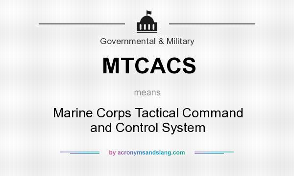 What does MTCACS mean? It stands for Marine Corps Tactical Command and Control System