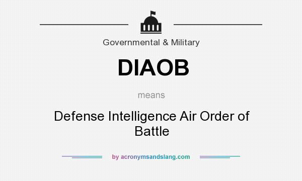 What does DIAOB mean? It stands for Defense Intelligence Air Order of Battle