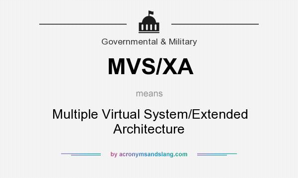 What does MVS/XA mean? It stands for Multiple Virtual System/Extended Architecture