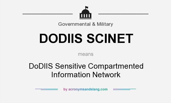 What does DODIIS SCINET mean? It stands for DoDIIS Sensitive Compartmented Information Network