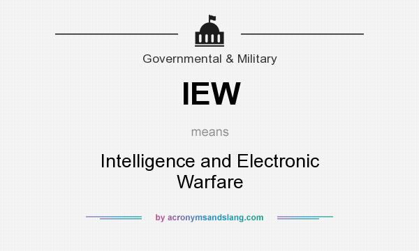 What does IEW mean? It stands for Intelligence and Electronic Warfare