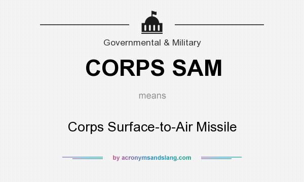 What does CORPS SAM mean? It stands for Corps Surface-to-Air Missile
