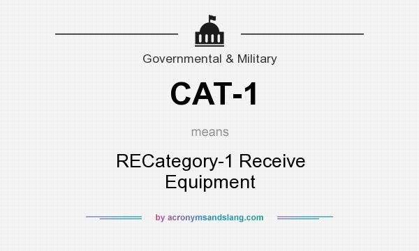 What does CAT-1 mean? It stands for RECategory-1 Receive Equipment