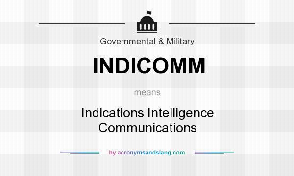 What does INDICOMM mean? It stands for Indications Intelligence Communications