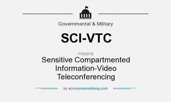 What does SCI-VTC mean? It stands for Sensitive Compartmented Information-Video Teleconferencing