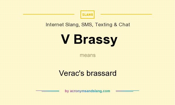 What does V Brassy mean? It stands for Verac`s brassard