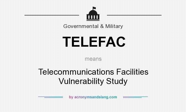 What does TELEFAC mean? It stands for Telecommunications Facilities Vulnerability Study