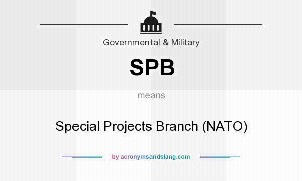 What does SPB mean? It stands for Special Projects Branch (NATO)