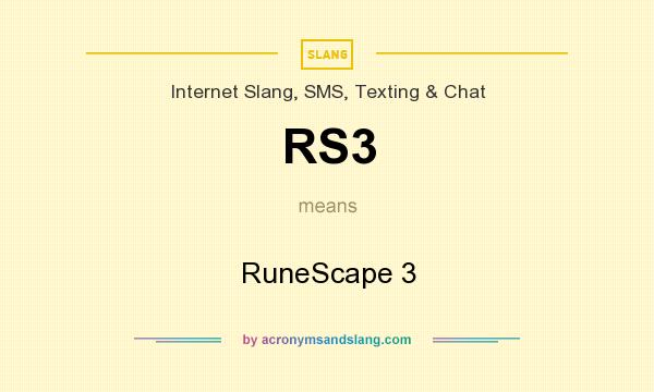 What does RS3 mean? It stands for RuneScape 3