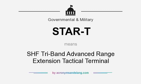 What does STAR-T mean? It stands for SHF Tri-Band Advanced Range Extension Tactical Terminal