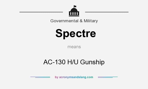 What does Spectre mean? It stands for AC-130 H/U Gunship