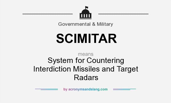 What does SCIMITAR mean? It stands for System for Countering Interdiction Missiles and Target Radars
