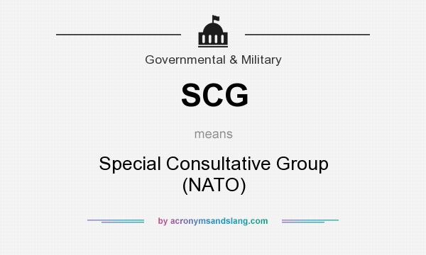What does SCG mean? It stands for Special Consultative Group (NATO)