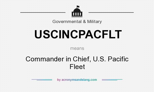 What does USCINCPACFLT mean? It stands for Commander in Chief, U.S. Pacific Fleet