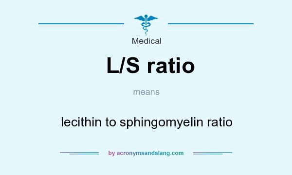 What does L/S ratio mean? It stands for lecithin to sphingomyelin ratio