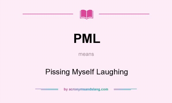 What does PML mean? It stands for Pissing Myself Laughing