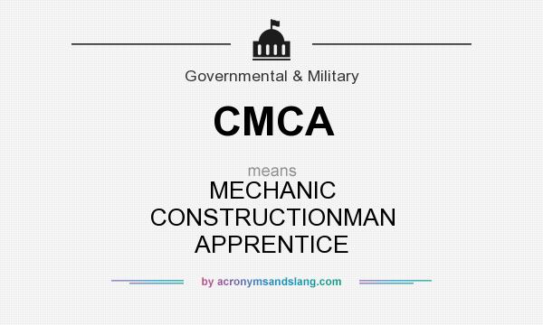 What does CMCA mean? It stands for MECHANIC CONSTRUCTIONMAN APPRENTICE