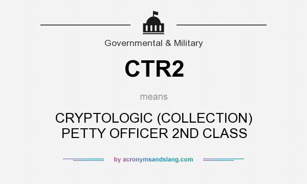 What does CTR2 mean? It stands for CRYPTOLOGIC (COLLECTION) PETTY OFFICER 2ND CLASS