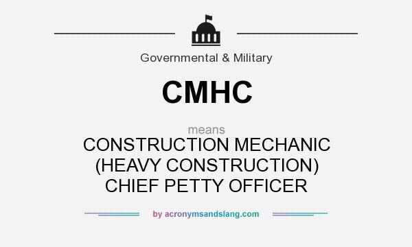What does CMHC mean? It stands for CONSTRUCTION MECHANIC (HEAVY CONSTRUCTION) CHIEF PETTY OFFICER