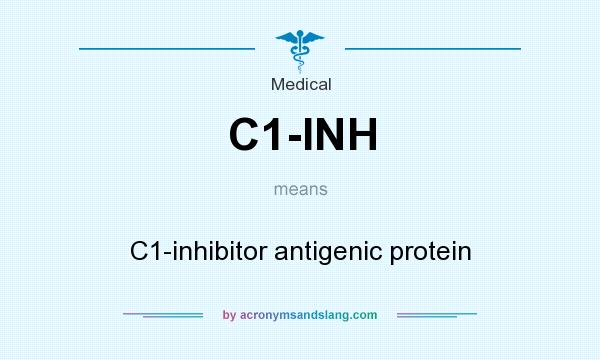 What does C1-INH mean? It stands for C1-inhibitor antigenic protein