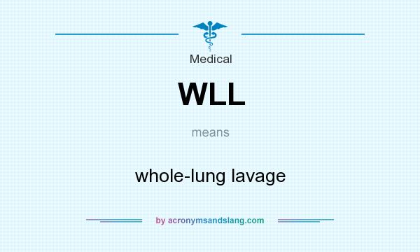 What does WLL mean? It stands for whole-lung lavage