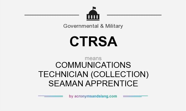 What does CTRSA mean? It stands for COMMUNICATIONS TECHNICIAN (COLLECTION) SEAMAN APPRENTICE