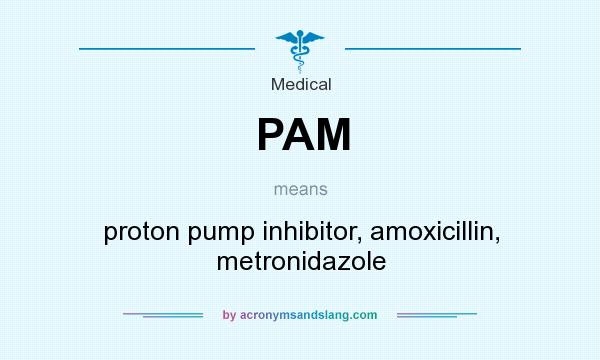 What does PAM mean? It stands for proton pump inhibitor, amoxicillin, metronidazole