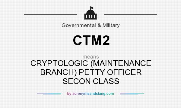 What does CTM2 mean? It stands for CRYPTOLOGIC (MAINTENANCE BRANCH) PETTY OFFICER SECON CLASS