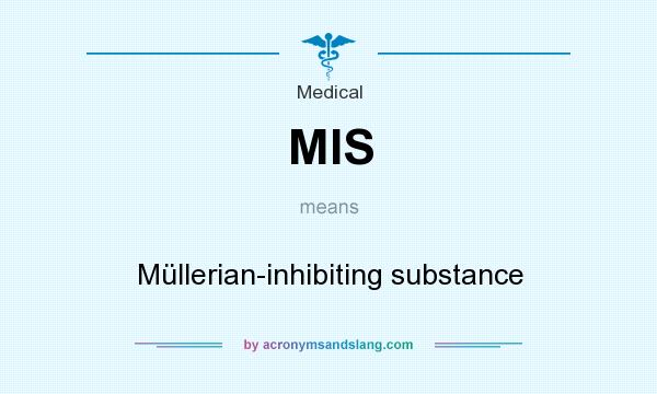 What does MIS mean? It stands for Müllerian-inhibiting substance