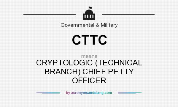 What does CTTC mean? It stands for CRYPTOLOGIC (TECHNICAL BRANCH) CHIEF PETTY OFFICER