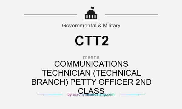 What does CTT2 mean? It stands for COMMUNICATIONS TECHNICIAN (TECHNICAL BRANCH) PETTY OFFICER 2ND CLASS