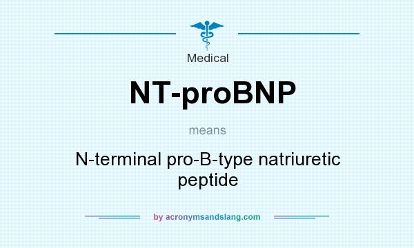 What does NT-proBNP mean? It stands for N-terminal pro-B-type natriuretic peptide