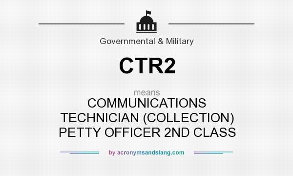 What does CTR2 mean? It stands for COMMUNICATIONS TECHNICIAN (COLLECTION) PETTY OFFICER 2ND CLASS