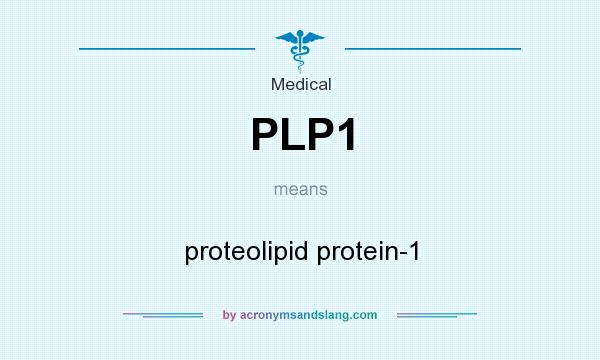 What does PLP1 mean? It stands for proteolipid protein-1