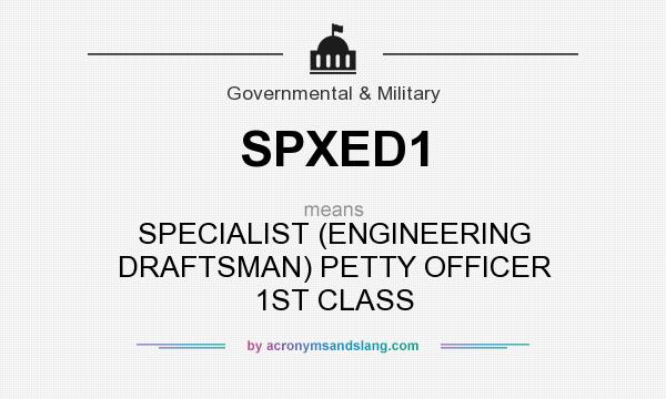 What does SPXED1 mean? It stands for SPECIALIST (ENGINEERING DRAFTSMAN) PETTY OFFICER 1ST CLASS